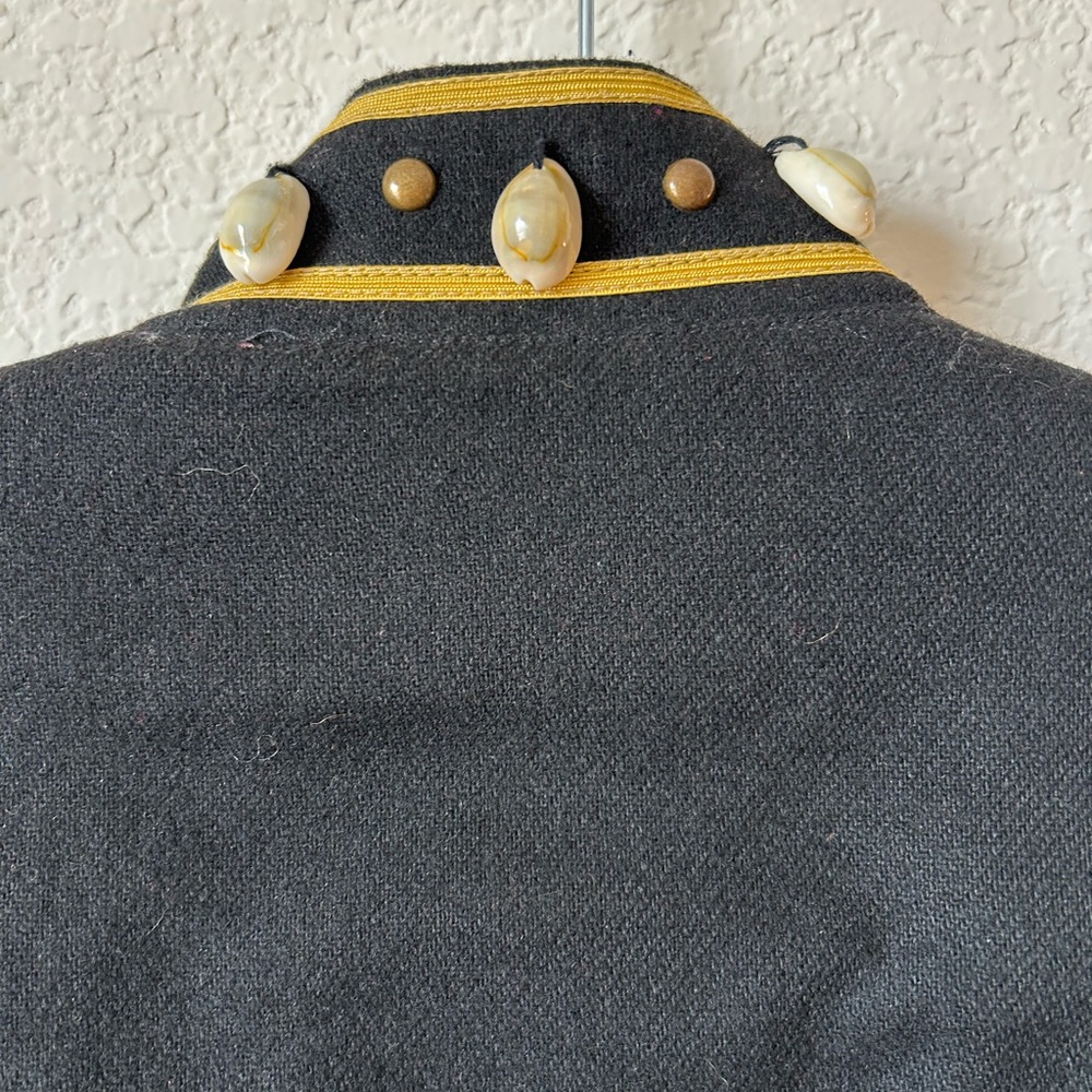 Vintage Double D Ranch Wool-Blend Fringe Jacket with Shell Accent, Size L - Picture 9 of 13